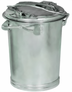 Mülltone 35 Liter, mit Verschlussbügel
