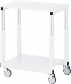 Tischwagen 500x700x650-1050 mm LxTxH, EGB-Hartlaminat-Arbeitsplatte  