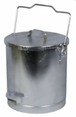 Mülleimer 20 Liter, mit übergreifendem Gleitdeckel