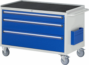 Montagewagen Modell XXL3.16, B 1145 x T 650 x H 795mm, Metall-Top 25 mm mit Anti-Rutsch-Matte 
