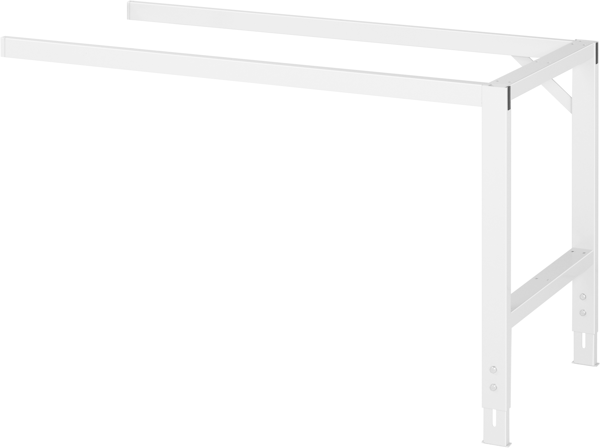Arbeitstisch - Anbaugestell, B 840 x T 860 x H 740-1060 mm, ohne Platte