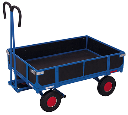Handpritschenwagen, 1185x780 mm BxT mit Bordwand