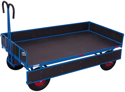 Handpritschenwagen, 1585x780 mm BxT mit Bordwand