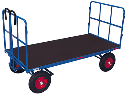 Handpritschenwagen, 1140x800 mm BxT, 2 Rohrgitterwände