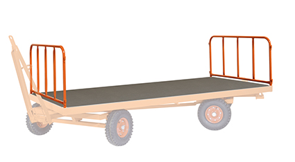 2 Stahlrohrwände für 2500 x 1250 mm Ladefläche