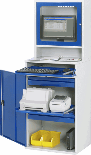 Computer-Schrank - Modell 66, B 650 x T 520 x H 1770 mm