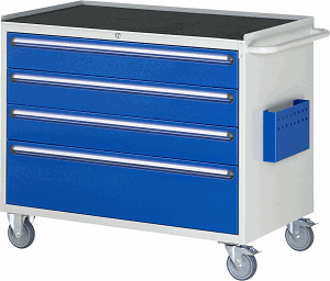 Montagewagen Modell XXL5.3, B 1145 x T 650 x H 975mm, Metall-Top 25 mm mit Anti-Rutsch-Matte