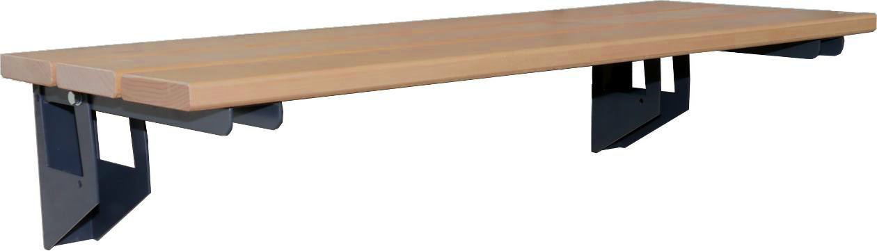Wandsitzbank aufklappbar, Länge 600 mm, Tiefe 370 mm