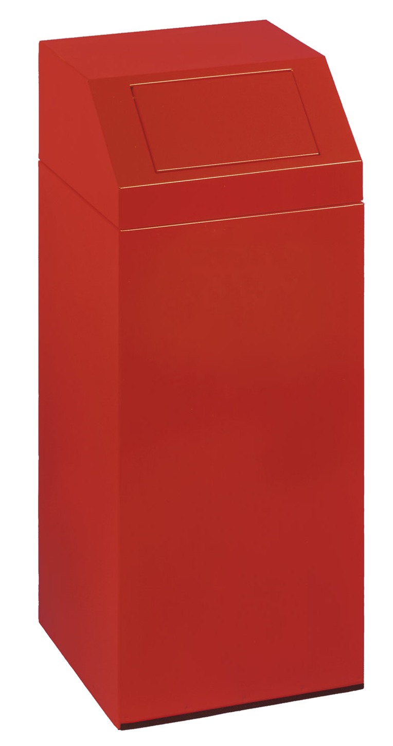 WS 45 L, Farbe RAL 3000 Rot für Putztücher, für 60 Liter Säcke