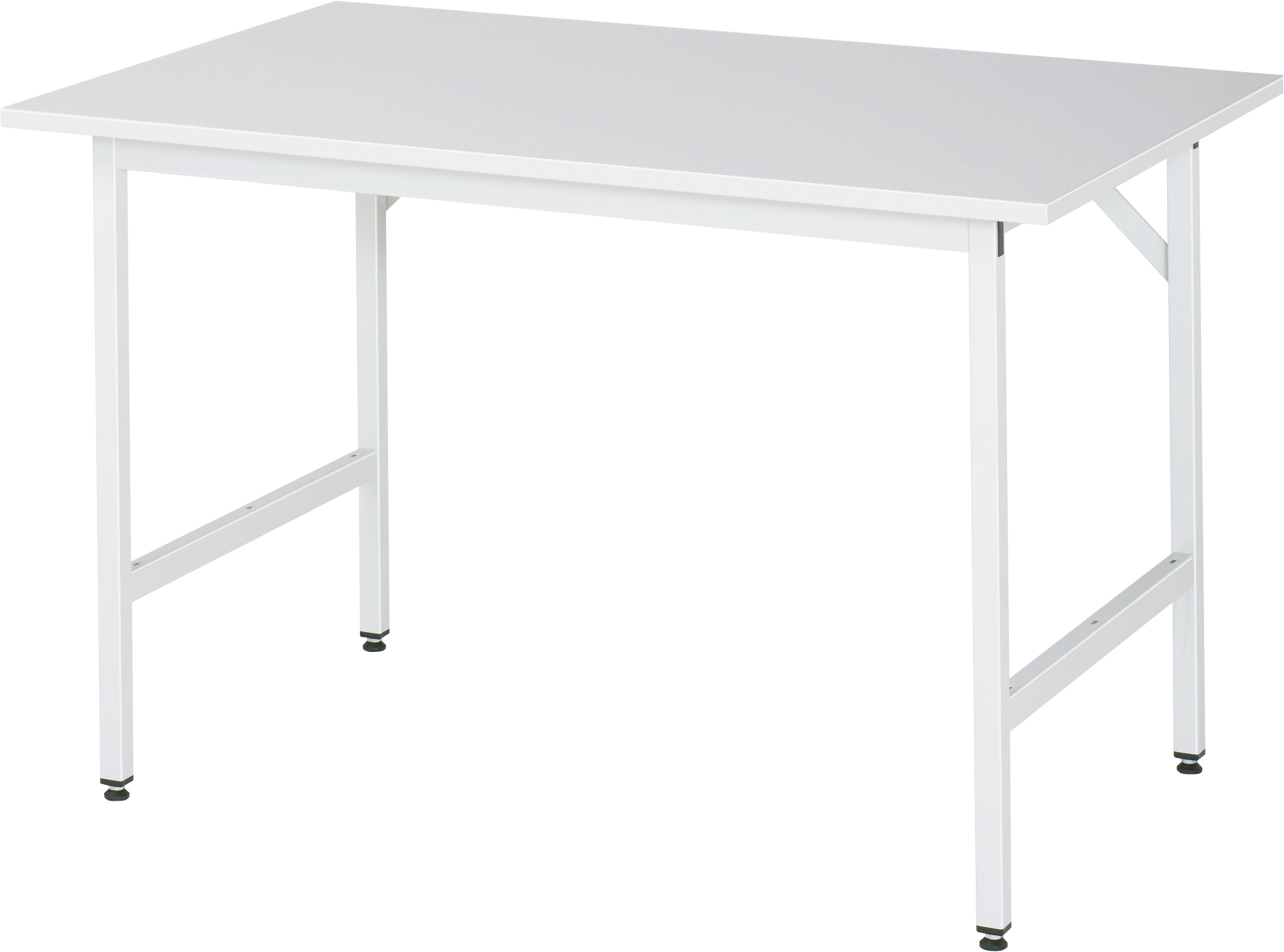 Arbeitstisch, B 1250 x T 800 x H 800-850 mm, EGB-Melaminbeschichtete-Platte 28 mm