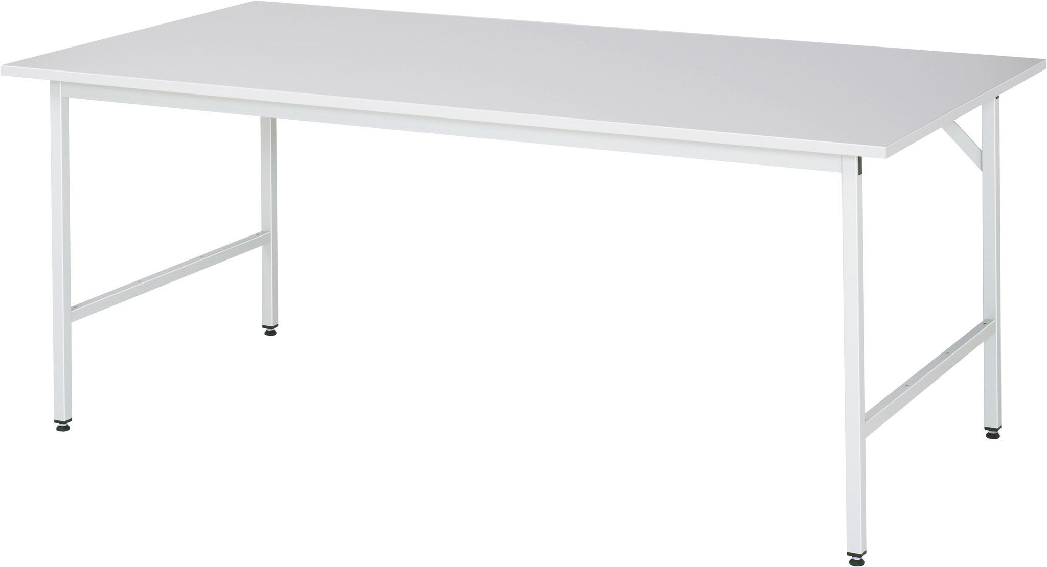 Arbeitstisch, B 2000 x T 1000 x H 800-850 mm, EGB-Melaminbeschichtete-Platte 28 mm