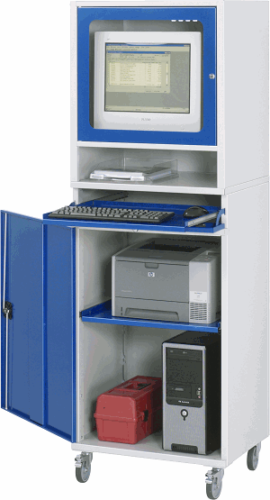 Computer-Schrank - Modell 65, B 650 x T 520 x H 1860 mm
