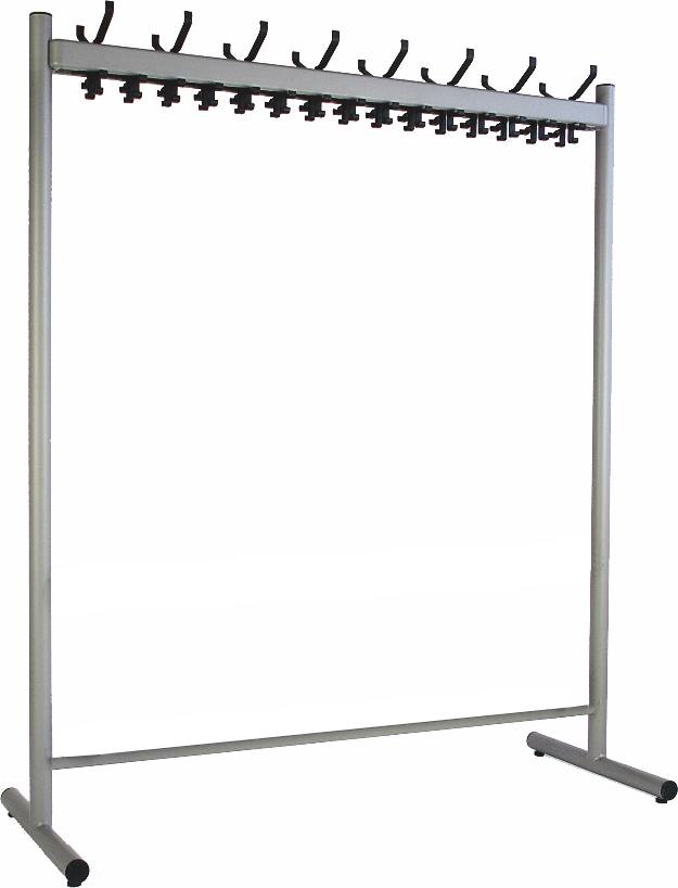 Standgarderobe Alu-Haken Länge 1900 mm