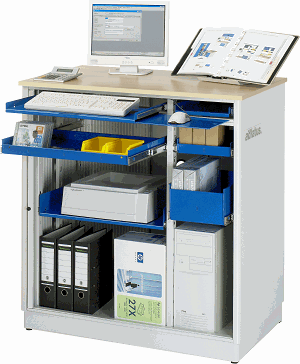 Computer-Station adlatus - Modell 26, B 1030 x T 660 x H 1100 mm  