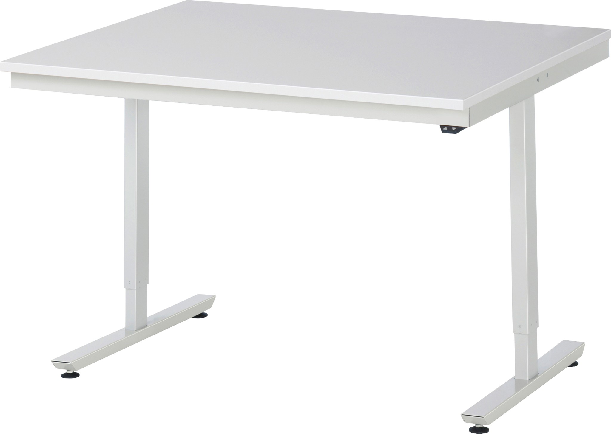 Arbeitstisch 1250x1000x720-1120 mm BxTxH mit Melamin-Platte 22 mm
