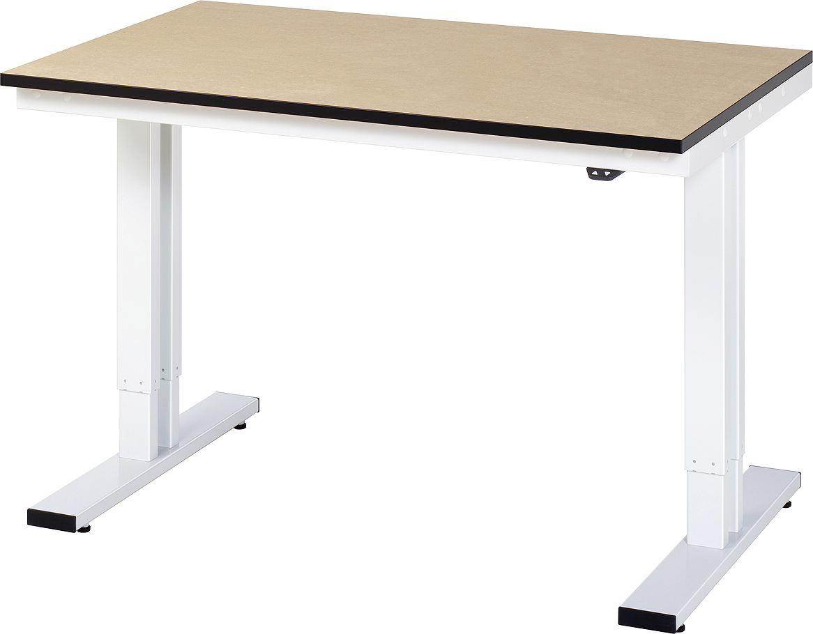 Arbeitstisch 1250x800x720-1120 mm BxTxH mit MDF-Platte 22 mm