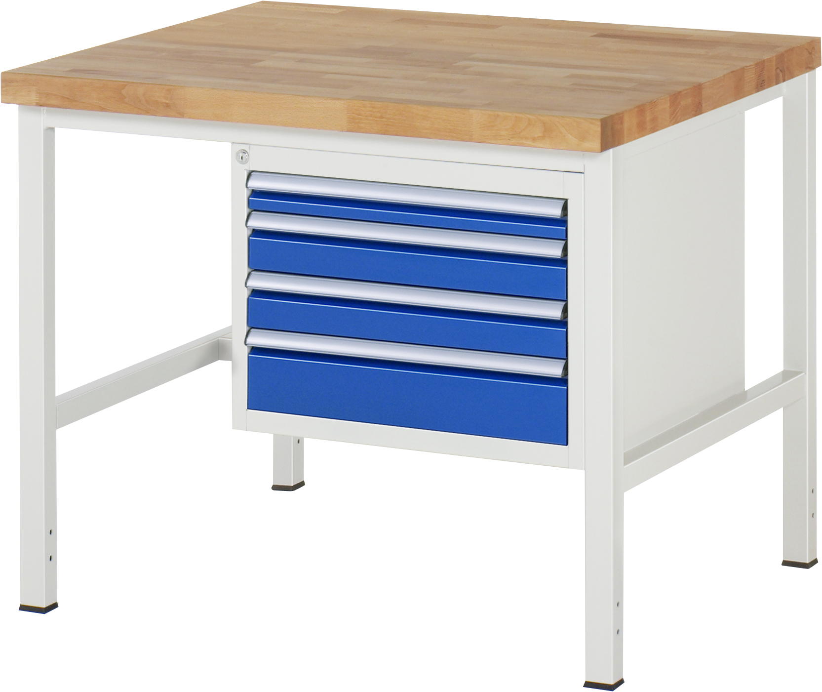 Werkbank Modell 8132, B 1000xT 900xH 840mm, Buche-Massiv-Platte 40mm