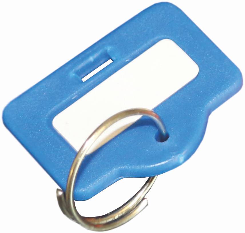 Schlüsselanhänger 10er Set blau