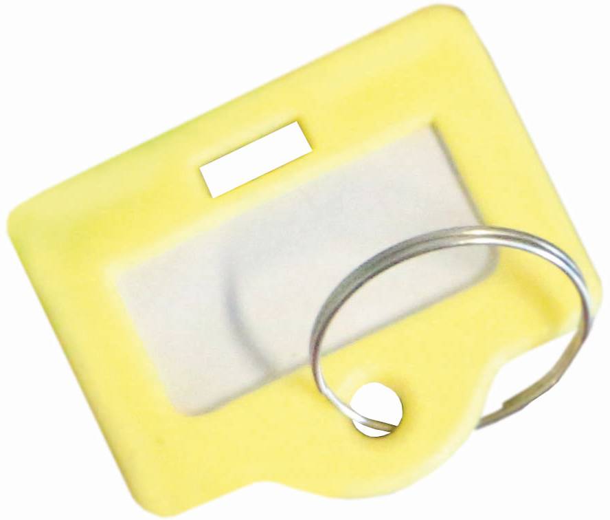 Schlüsselanhänger 10er Set gelb