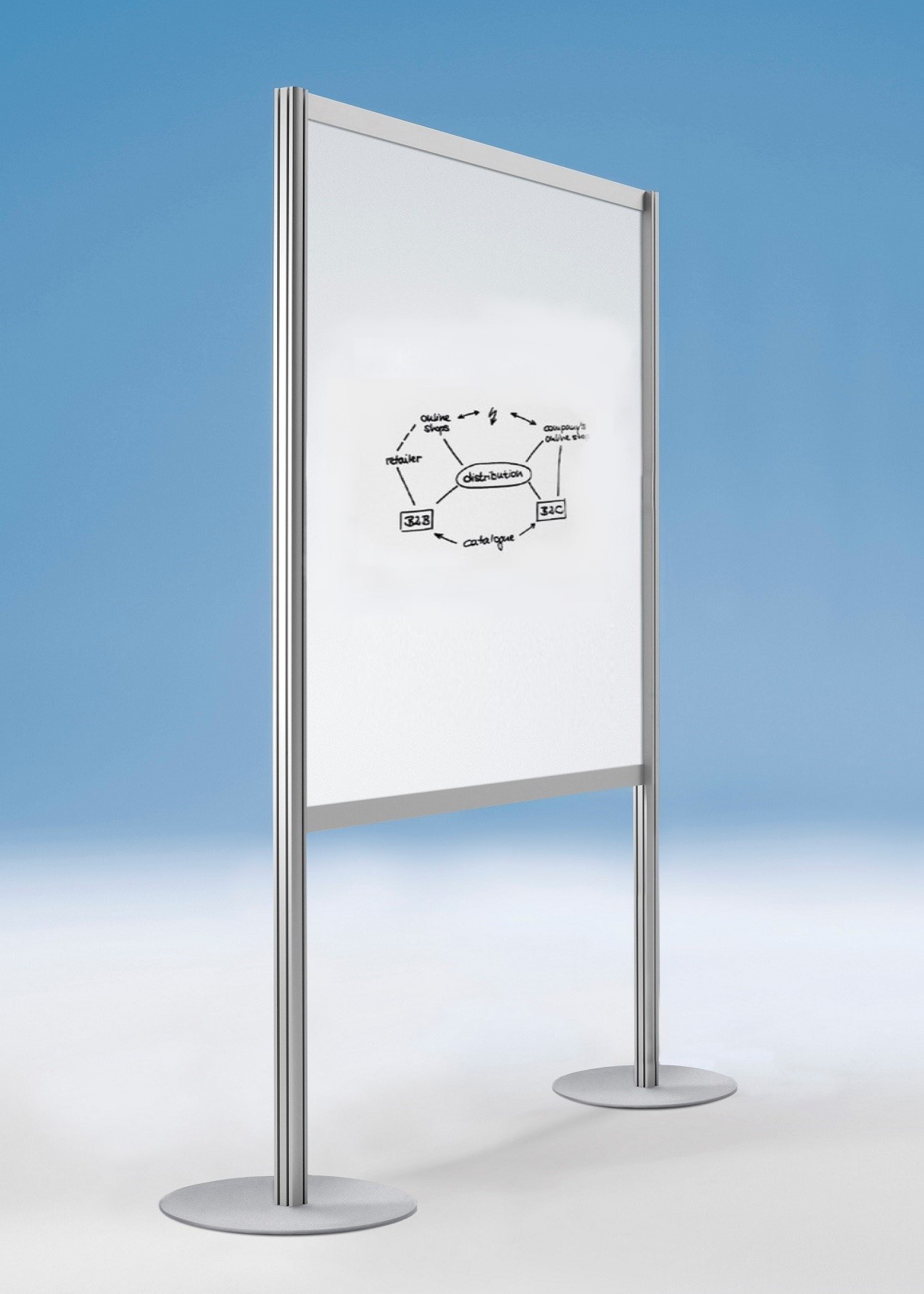 Freistehendes Tafelmodul Breite 1200 mm