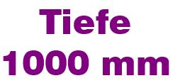 Regaltiefe 1000 mm