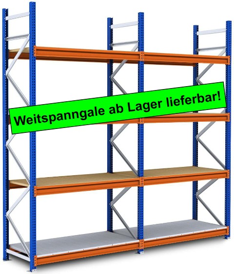 Weitspannregale ab Lager