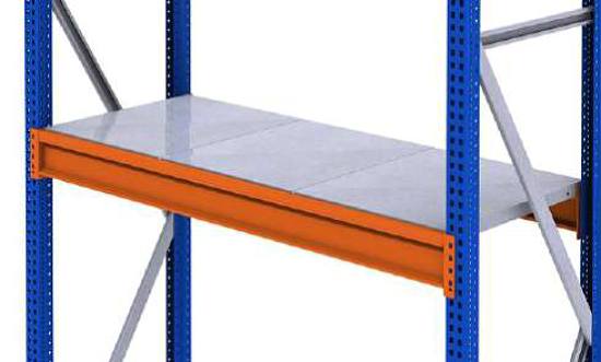 Zusatzebene mit Metallauflagen, 1605x1000 mm LxT