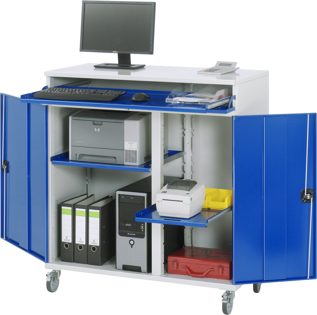 Computer-Schrank - Modell 60, B 1100 x T 520 x H 1185 mm