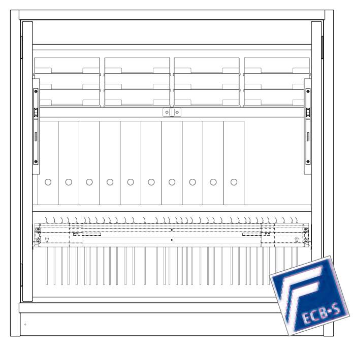 Aktenschrank PRIO 30, 1248x1236x454 mm HxBxT, 30 Min. feuersicher, Spezial 1
