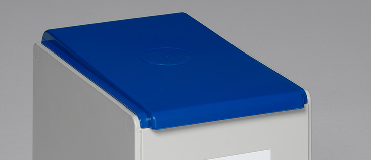 Deckel blau, für Abfallsystem WSS 60 Liter