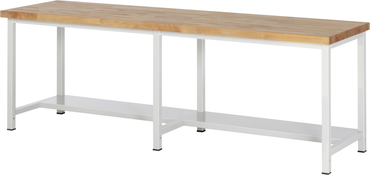 Werkbank fixe Höhe, 2500x900x840mm LxTxH