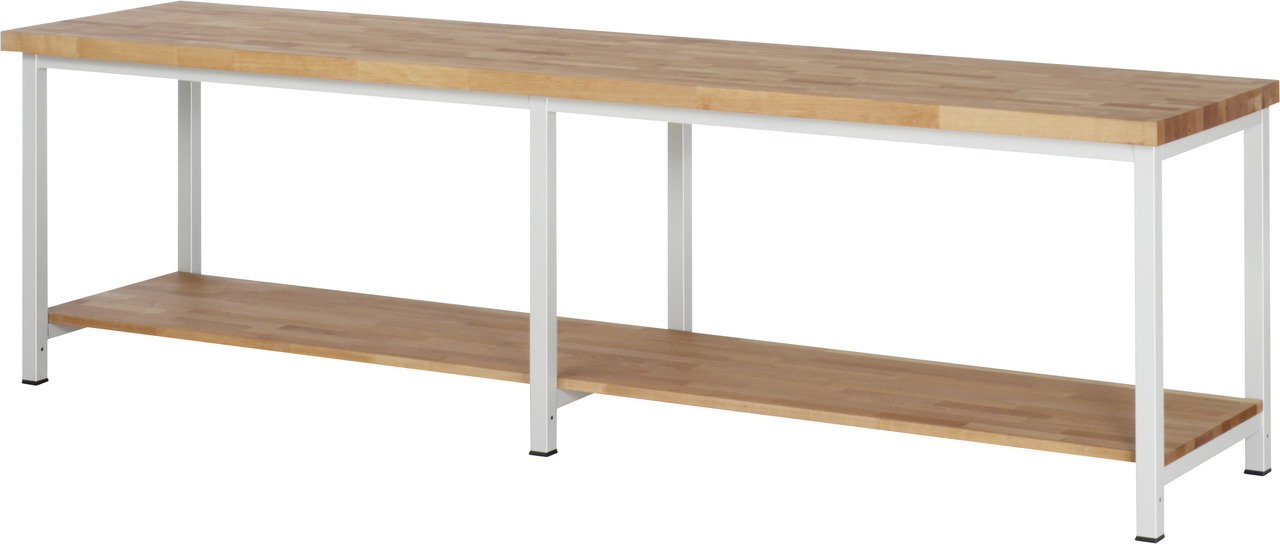 Werkbank fixe Höhe, 3000x700x840mm LxTxH