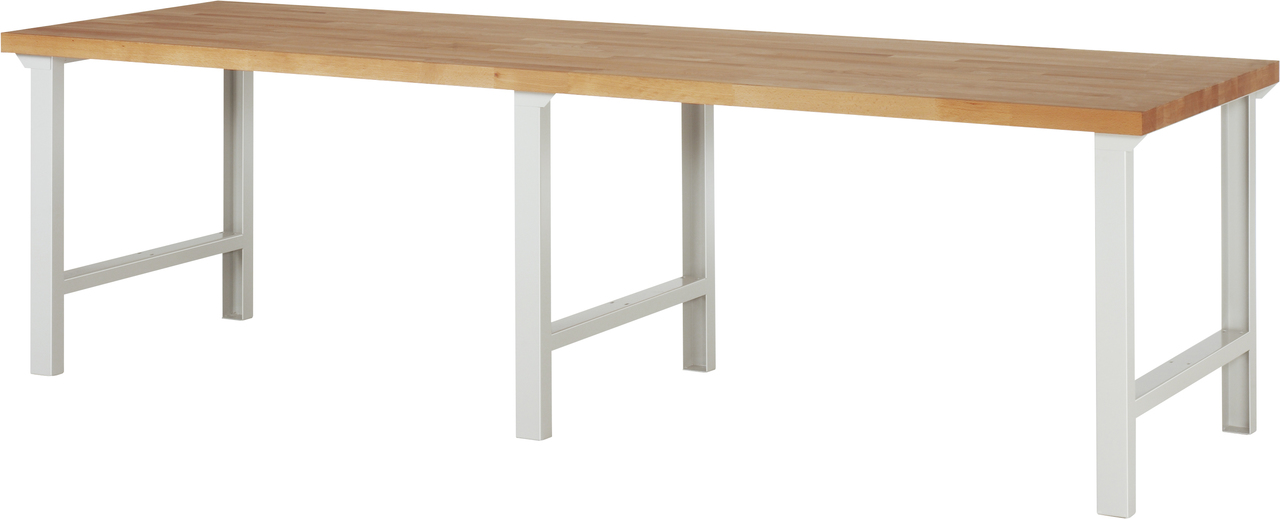 Werkbank fixe Höhe, 3000x900x840 mm LxTxH