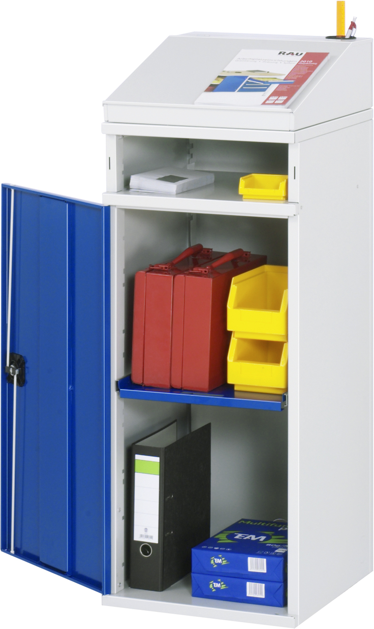 Beistellschrank-Stehpult, Modell 01, stationär