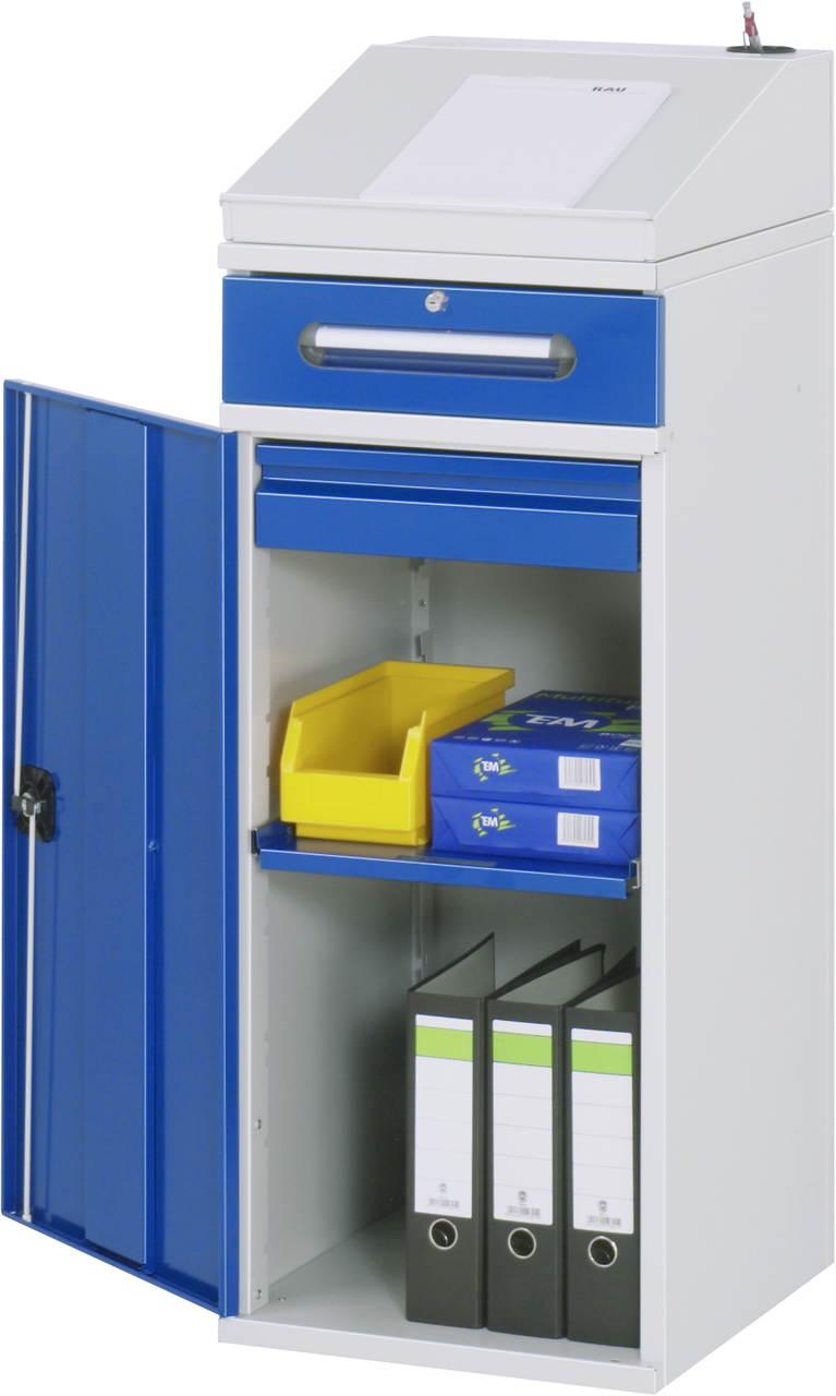Beistellschrank-Stehpult, Modell 03, stationär
