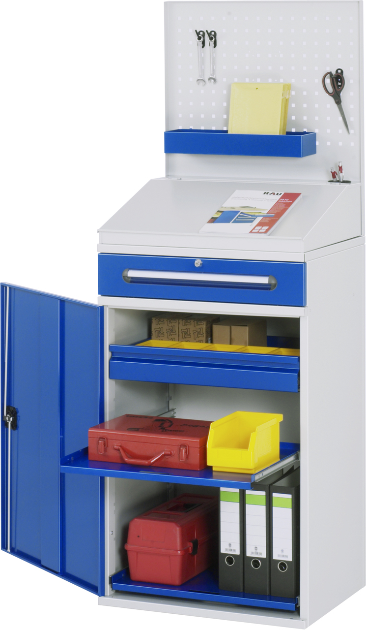 Beistellschrank-Stehpult, Modell 04, stationär