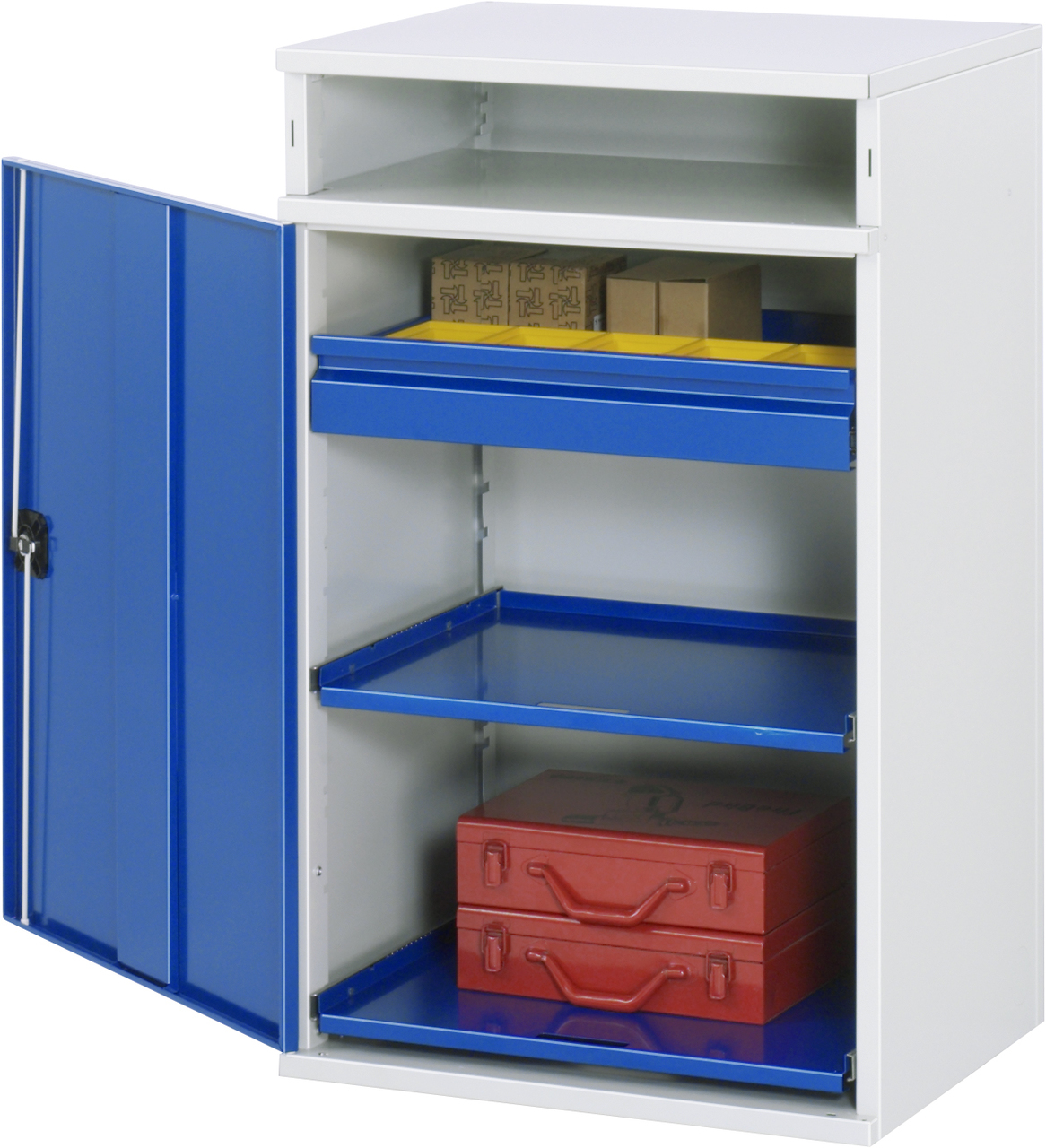 Beistellschrank-Stehpult, Modell 31, stationär