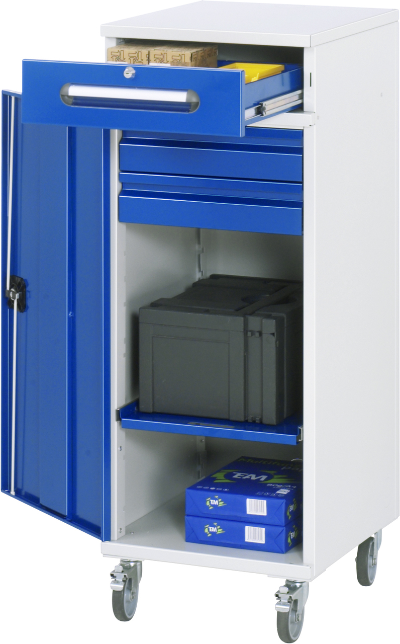 Beistellschrank-Stehpult, Modell 32, mobil
