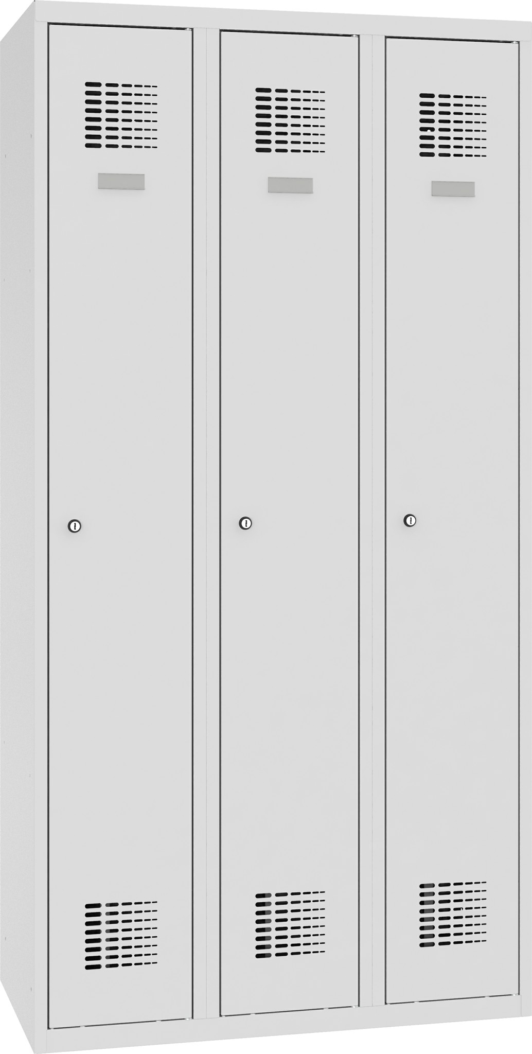 Garderobenschrank, 3 Abteile mit 300 mm Abteilbreite, SUM 330 W, 1 pkt