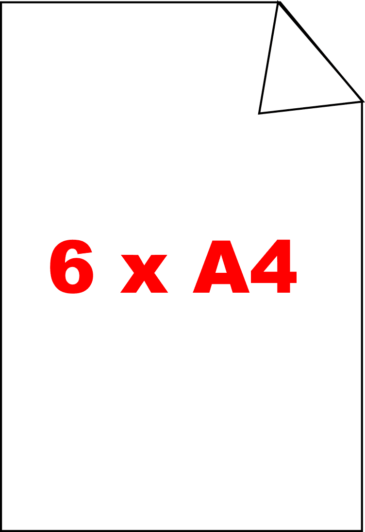 6 x DIN A4
