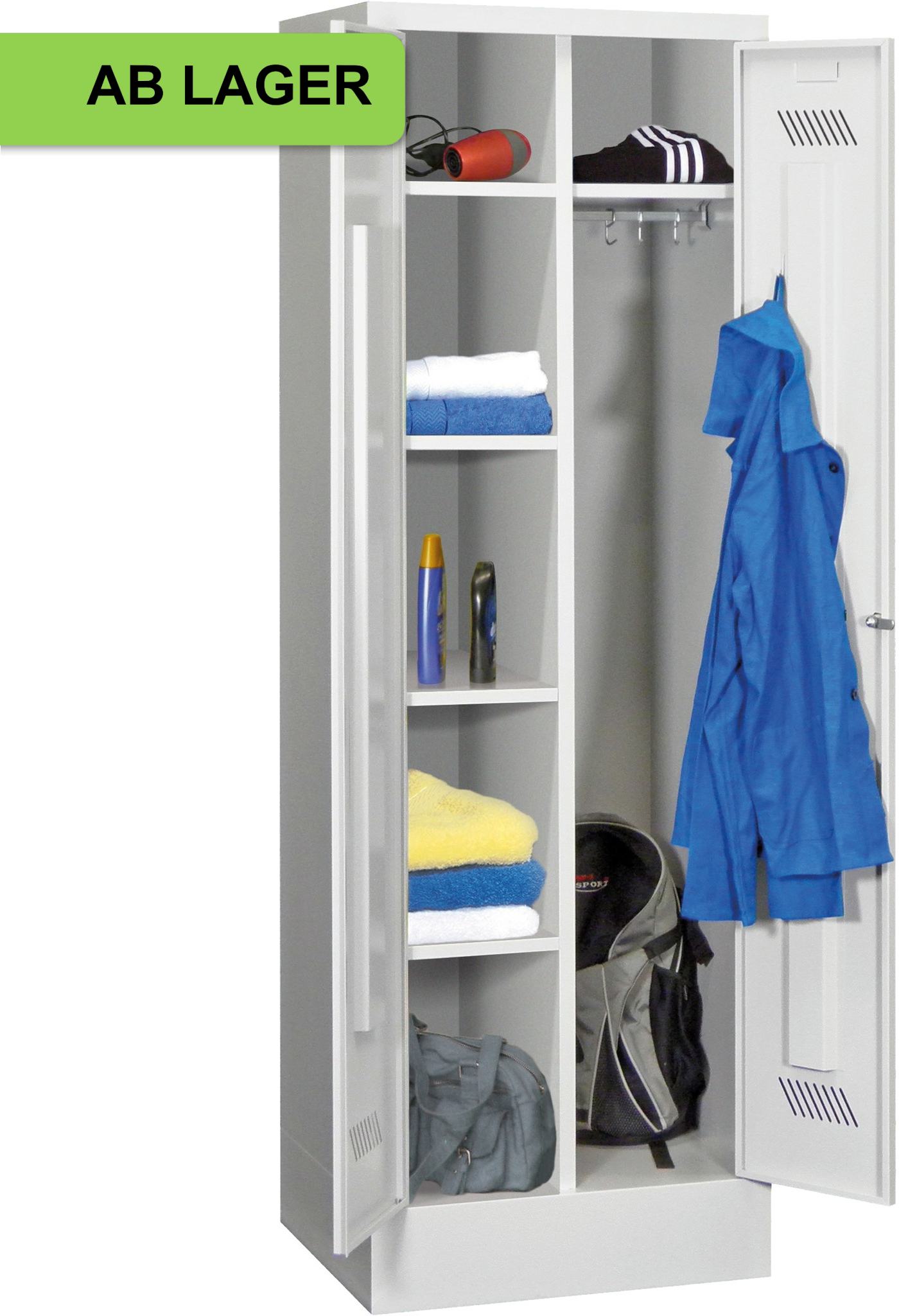 Kleider-/Wäscheschrank, 1850x800x500 mm HxBxT (1 Stück) ab Lager 