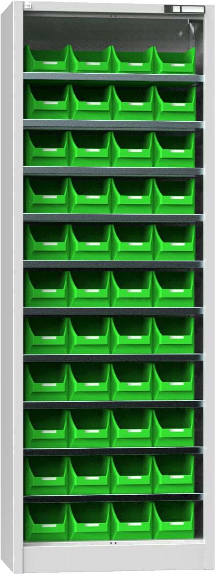 Werkstattschrank ohne Türen und Behälter 1950x700x400 mm HxBxT UK2-B1