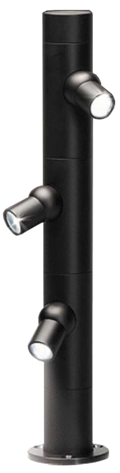 LED-Vitrinenleuchte mit 4 x 1 Watt, silber
