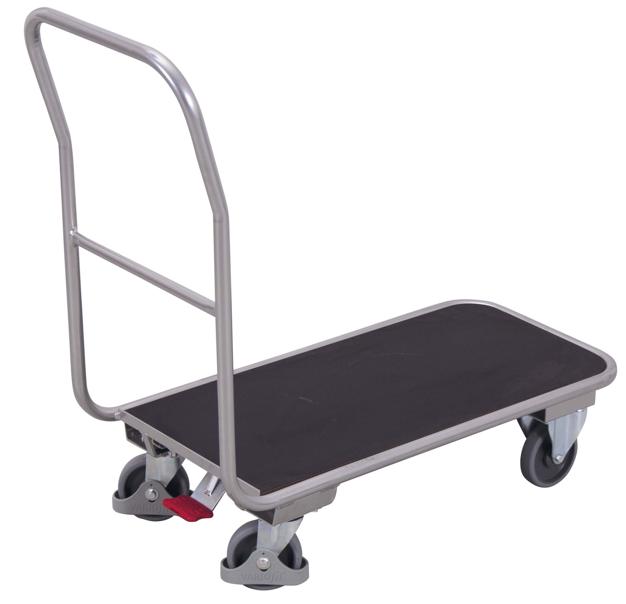 Alu-Magazinwagen, 845 x 440 mm BxT Ladefläche