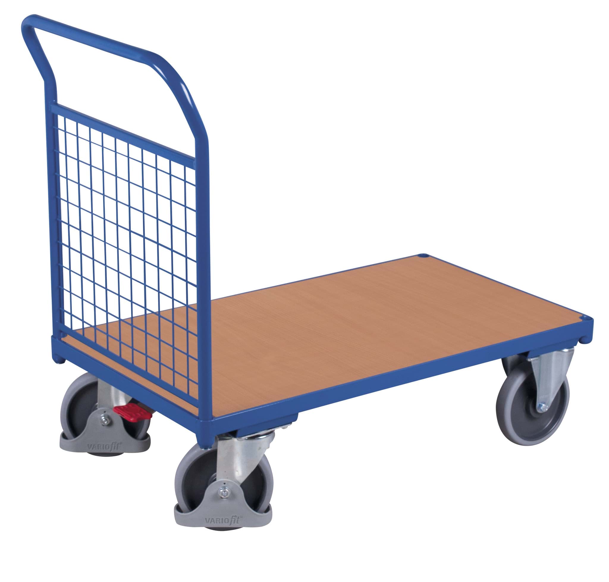 Stirnwandwagen/Schiebebügelwagen 1030 x 600 mm BxT mit Gitterwand