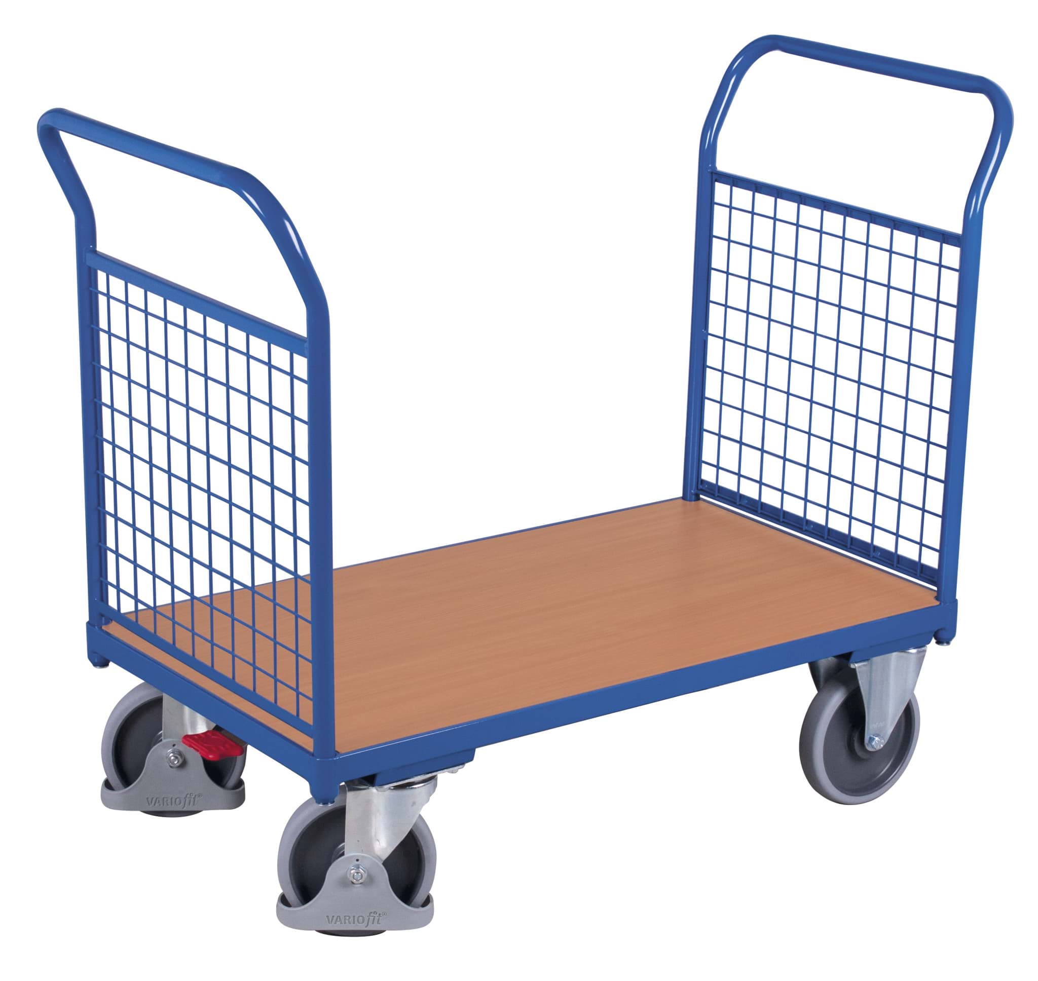 Doppelstirnwandwagen 850 x 500 mm BxT mit Gitterwand