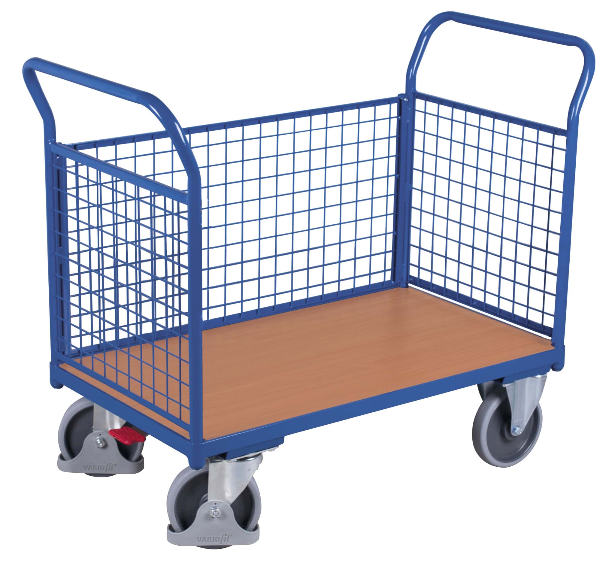 Dreiwandwagen 850 x 475 mm BxT mit Gitterwänden