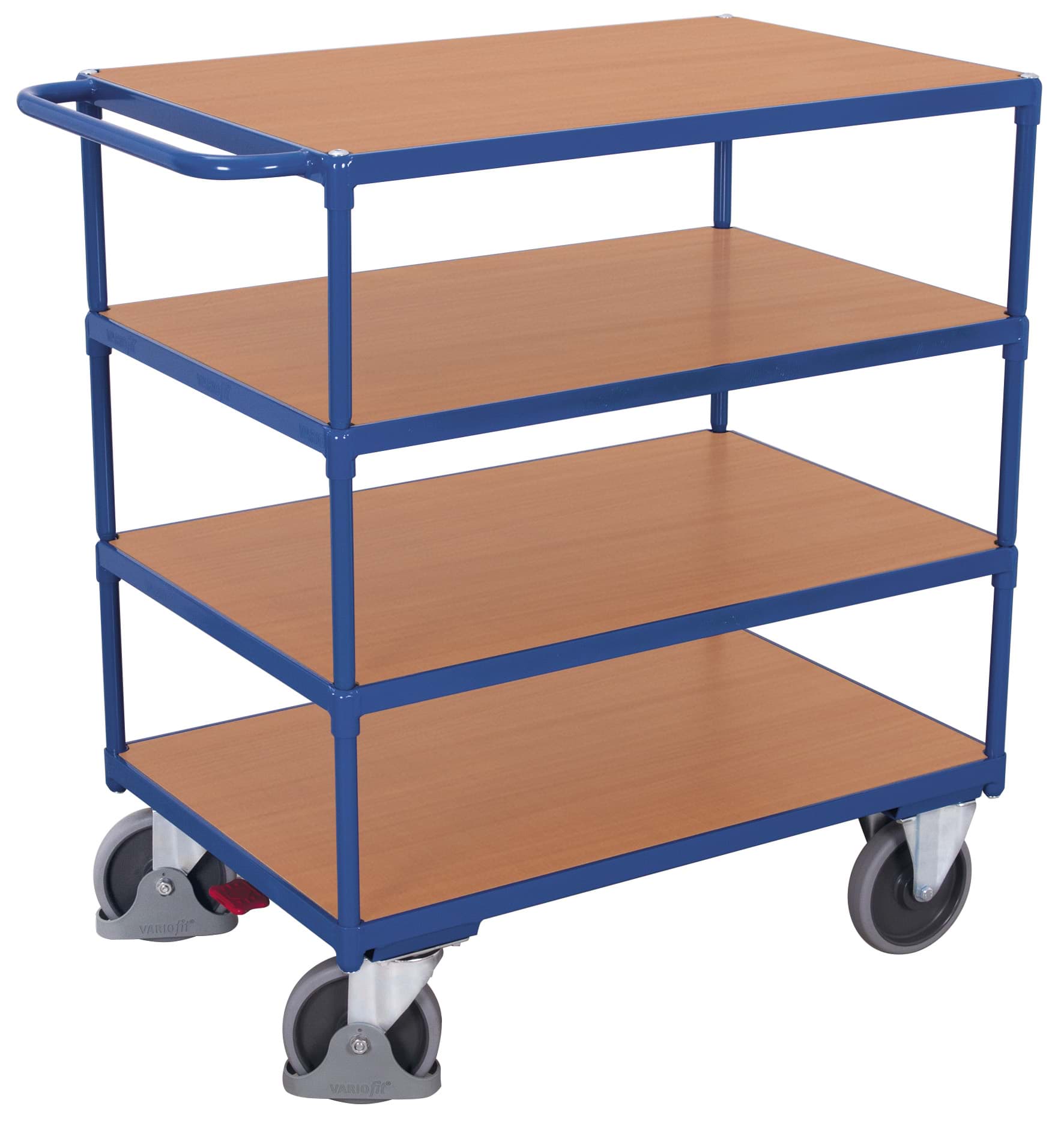 Tischwagen mit 4 Ladeflächen, 1190x700x1235 mm BxTxH