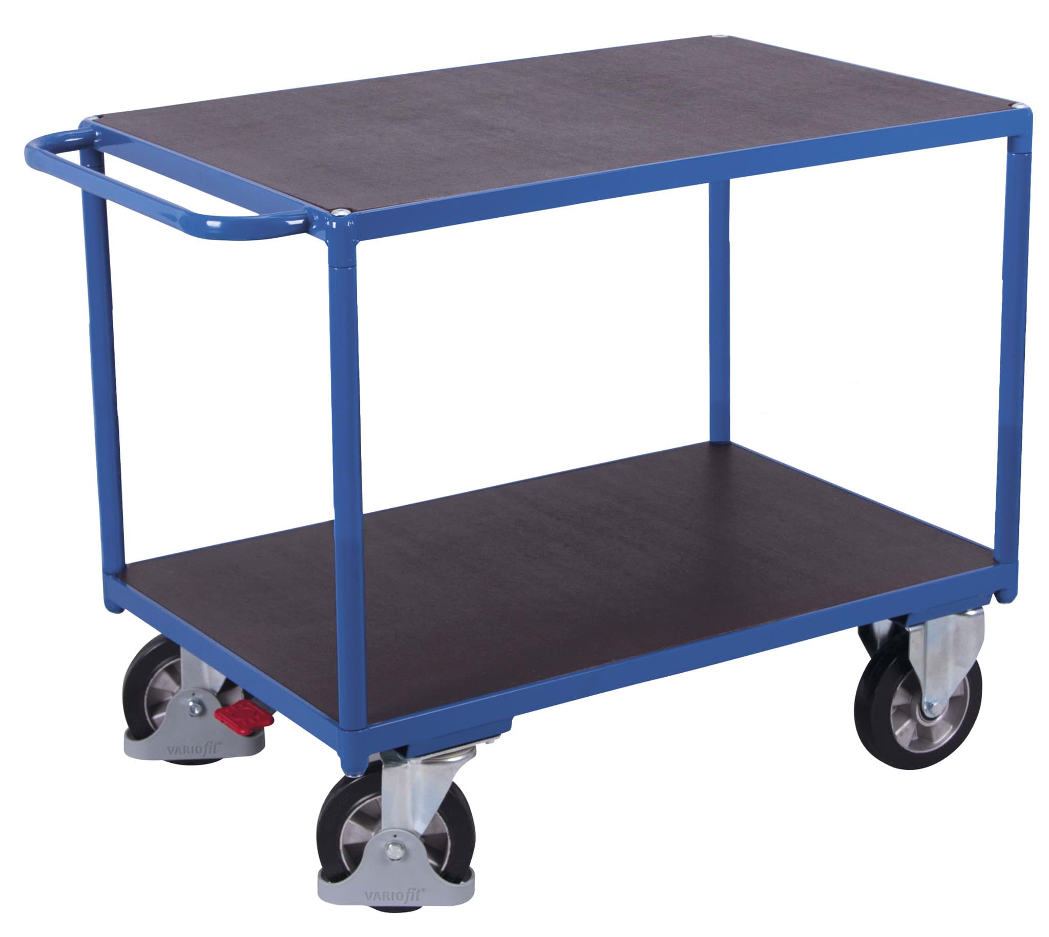 Schwerlast Tischwagen mit 2 Ladeflächen, 1190x700x925 mm BxTxH