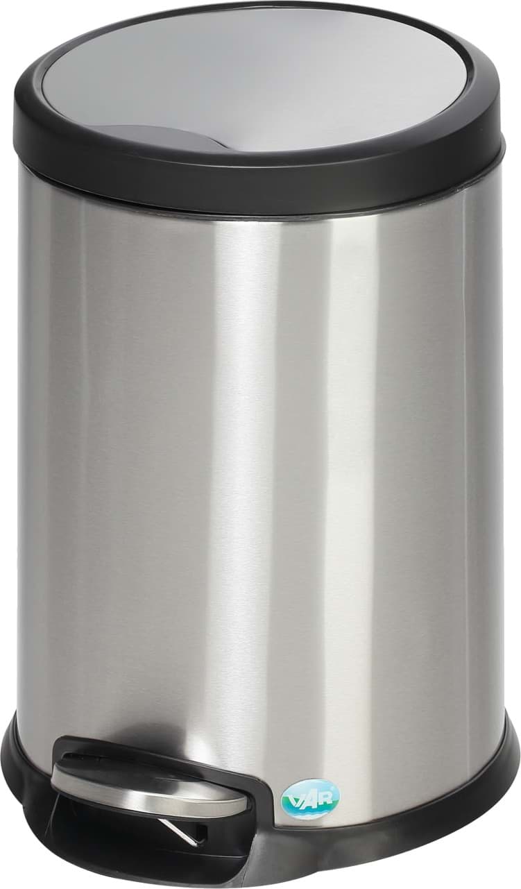 Tretabfallsammler 20 Liter aus Edelstahl, matt